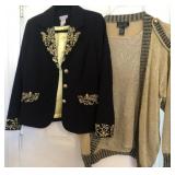 S3 - EMBELLISHED JACKET & SWEATER TOP (A18)