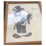 S3 - DISNEY MICKEY MOUSE ART FRAMED (F56)