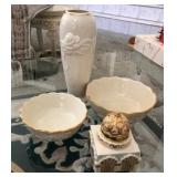 S3 - LENOX VASE, BOWLS (H15)
