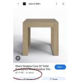 43 - NEW WMC LINON HOME DECOR SIDE TABLE