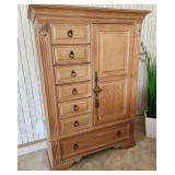 20 - SPACIOUS SOLID WOOD ARMOIRE