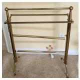 20 - ADJUSTABLE BRASS TOWEL RACK