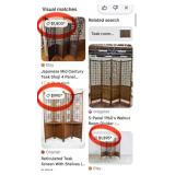 19 - FOUR-PANEL DECOR SCREEN/DIVIDER