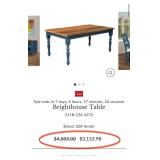 43 - NEW WMC POWELL DINING TABLE, BENCH, CHAIRS