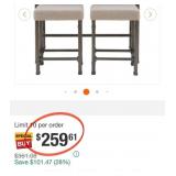 43 - NEW WMC PAIR OF MATCHING BARSTOOLS