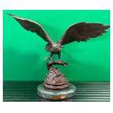 11 - JULES MOIGNIEZ BRONZE EAGLE SCULPTURE (B76)