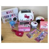 J3 - HELLO KITTY TOASTER, PEZ DISPENSER, MORE