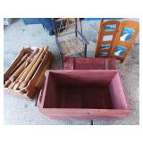 J3 - WOODEN BOX, UNASSEMBLED TABLE (G31)