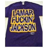 J3 - LAMAR JACKSON TSHIRT SIZE M (A35)