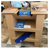 J3 - CARDBOARD DISPLAY/STORAGE WITH CONTENTS (L12)