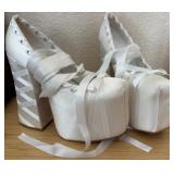 J3 - SUGAR THRILLZ RIBBON WRAP  BALLET HEELS