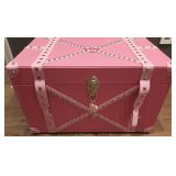 J3 - DOLLS HOME STUDDED TRUNK WITH CONTENTS