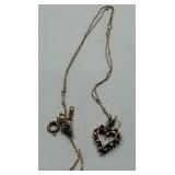 10K GOLD PENDANT W/AS-IS NECKLACE 2.2GR