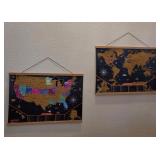 J3 - TRAVEL BUCKET LIST HANGING MAPS (L257)