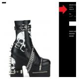 J3 - PAIR OF DOLLS KILL ESCAPE PLATFORM BOOTS