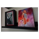 J3 - TWOO TAYLOR SWIFT PRINTS FRAMED (L2)