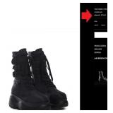 J3 - DOLLS KILL BLACK BOOTS SIZE 9 (R73)