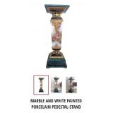 N3 - MARBLE & BRASS PEDESTAL (G7)