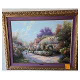 N3 - THOMAS KINKADE FRAMED ART WITH COA (B76)