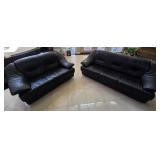 N3 - BLACK SOFA & LOVESEAT (L12)