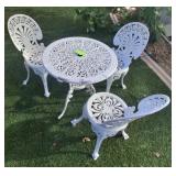 N3 - GARDEN/ PATIO BISTRO TABLE WITH THREE CHAIRS
