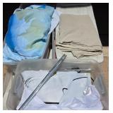 N3 - LOT OF STORAGE BINS WITH CONTENTS