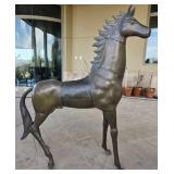 N3 - BRONZE HORSE SCULPTURE 56'T (Y4)