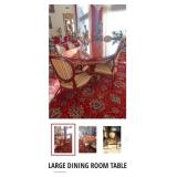 N3 - FORMAL DINING TABLE WITH TEN CHAIRS (L44)