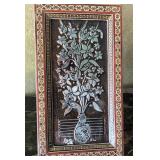 N3 - PERSIAN QALAM ZANI ENGRAVED METAL ARTWORK