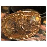 N3 BELT BUCKLE/ LEATHER BELT (M152)