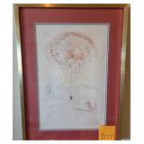 N3 - SALVADOR DALI LTD ED ETCHING WITH COA (B77)