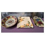 11 - CERAMIC PLATTERS & BOWL (U42)