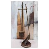 11 - FIREPLACE TOOLS WITH STAND (D57)