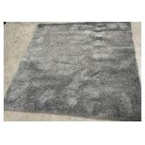 11 - PLUSH GRAY SHAG AREA RUG