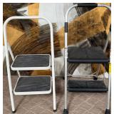 11 - FOLDING STEP STOOL PAIR LOT