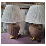 11 - PAIR OF MATCHING TABLE LAMPS (U43)