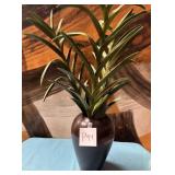 K - CERAMIC VASE WITH FAUX PLANT (P94)