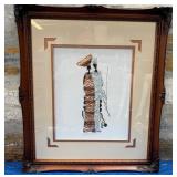 11 - AFRICAN ART FRAMED 27X24" (D203)