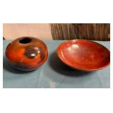 K - CERAMIC VASE & BOWL (P122)