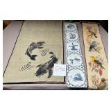 K - LOT OF THREE ART SCROLLS (P50)