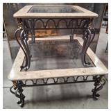 11 - COFFEE TABLE & SIDE TABLE SET (U73)