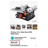 J1 - WARRIOR TABLE SAW (G32)