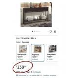 J1 - CONSOLE TABLE, BASKET, LAMP, FAUX ARRANGEMENT