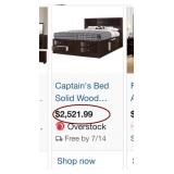 J1 - BED FRAME, NIGHTSTAND, LAMP (NO MATTRESS) (A6