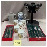 17 - FLATWARE, MUGS, LIQUOR DISPENSER, STEINS (C47