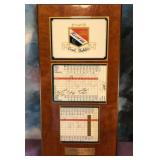 L1 - GOLF TOURNAMENT SCORE CARD MEMENTO FRAMED