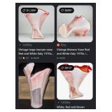 11 - MUTRANO ART GLASS VASE 17"T (D32)
