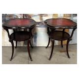 11 - PAIR OF MATCHING SIDE/ ACCENT TABLES