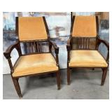 11 - PAIR OF MATCHING ARMCHAIRS