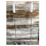 L1 - PAIR OF CANDLESTICK FLOOR LAMPS (L)
